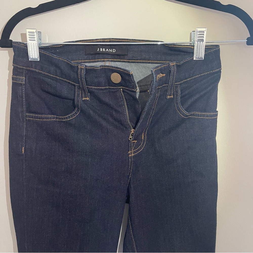 J Brand Maria Ankle Length Skinny Jeans in Dark Indigo Wash